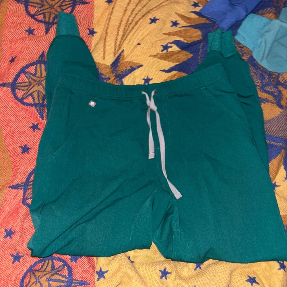 Figs Teal Technical Jogger Pants